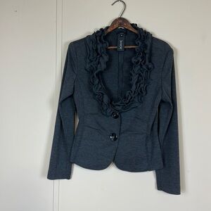 Vex collection long sleeve 3/d ruffle collar